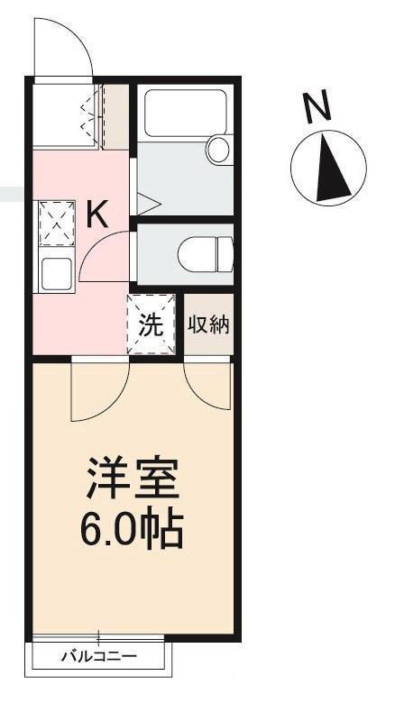 フォレスト三条(1K/1階)の間取り写真