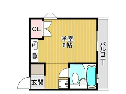 フォーラム王子公園(ワンルーム/3階)の間取り写真