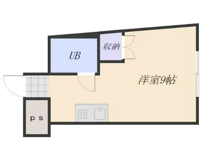 えびすビル(ワンルーム/4階)の間取り写真