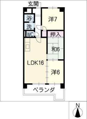 レガリス37(3LDK/2階)の間取り写真