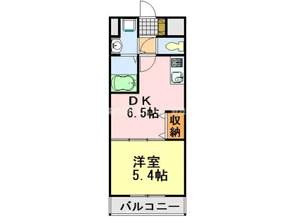 PROVENCEHILLS新宿(1DK/1階)の間取り写真