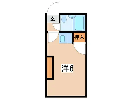 メゾンV(ワンルーム/2階)の間取り写真