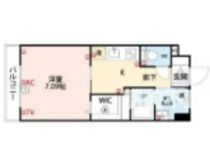 ALETTA合川町弐番館(1K/3階)の間取り写真