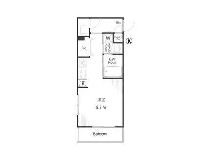 ESTAGEO NERIMA(ワンルーム/2階)の間取り写真