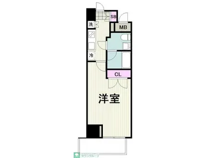 スパシエ・エル新横浜(1K/6階)の間取り写真