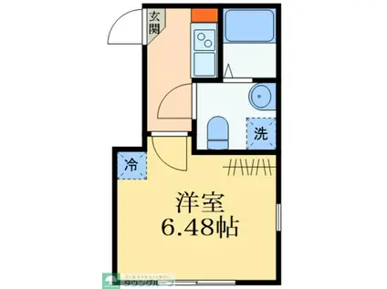 CASTANEA(1K/3階)の間取り写真