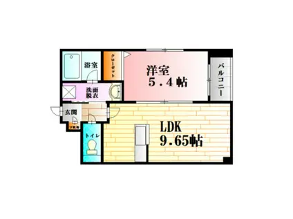 大和トラスト191ビル(1LDK/3階)の間取り写真