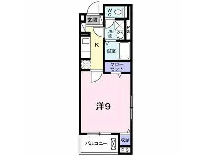 キトゥンズ パン ドール(1K/3階)の間取り写真