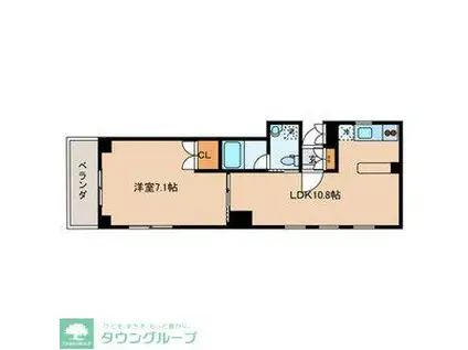 ZCO並木ビルZERO 913593(1LDK/2階)の間取り写真