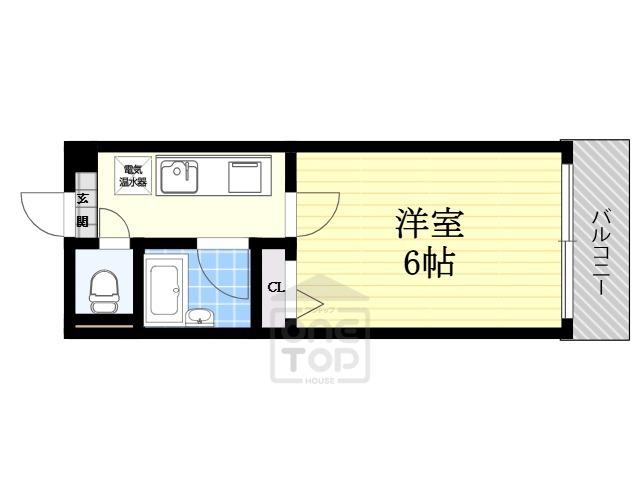 シティライフエステート難波南(1K/11階)の間取り写真