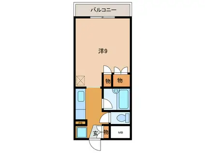 PLAISIR本庄(ワンルーム/2階)の間取り写真