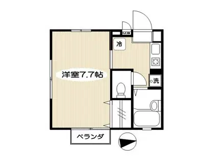 MERRY和泉(1K/2階)の間取り写真