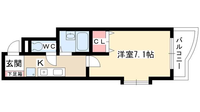 シティライフ本山(1K/3階)の間取り写真