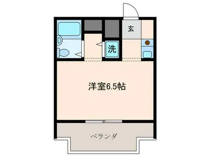 ジョイフル南塚口2号館(ワンルーム/3階)の間取り写真