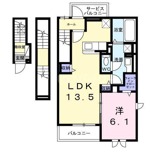 東武伊勢崎線 梅島駅 徒歩17分 3階建 新築(1LDK/3階)の間取り写真
