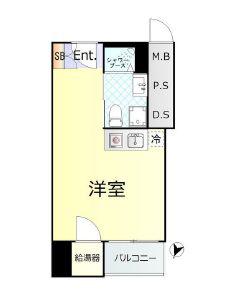 シャルマン文京千駄木(ワンルーム/5階)の間取り写真