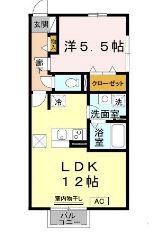 ブランコート101(1LDK/1階)の間取り写真