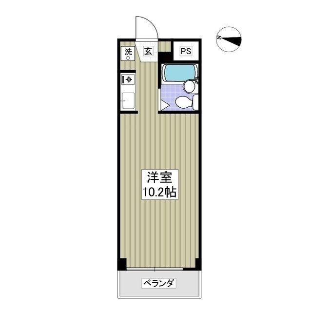 シティホームズ本庄VI(ワンルーム/4階)の間取り写真
