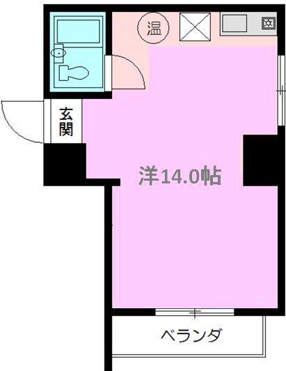 メゾンパール泉(ワンルーム/6階)の間取り写真