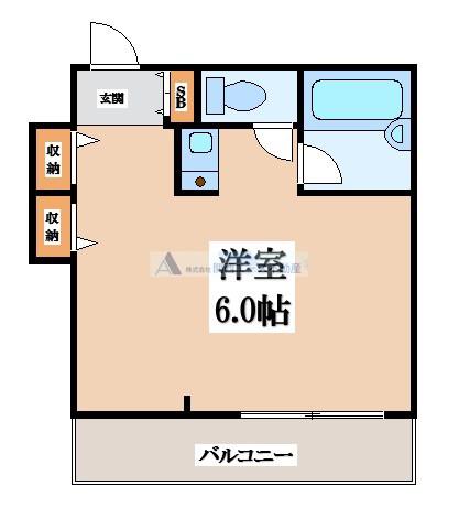 サンライフ東花園(ワンルーム/3階)の間取り写真