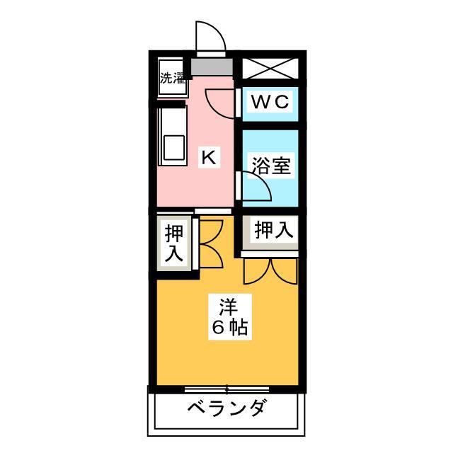 マンションLEE I棟(1K/3階)の間取り写真