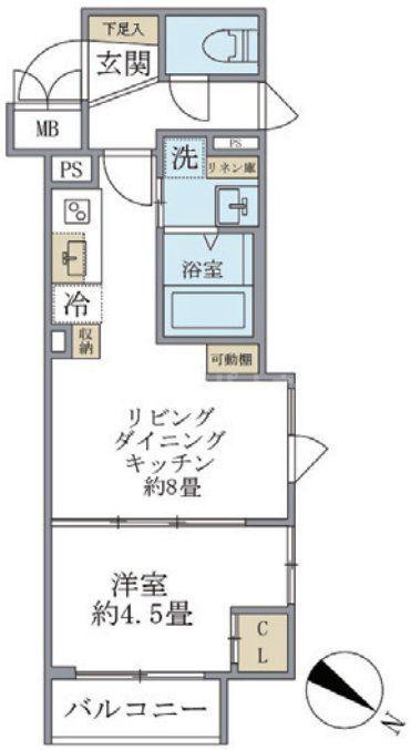 ビューテラス茗荷谷(1LDK/3階)の間取り写真