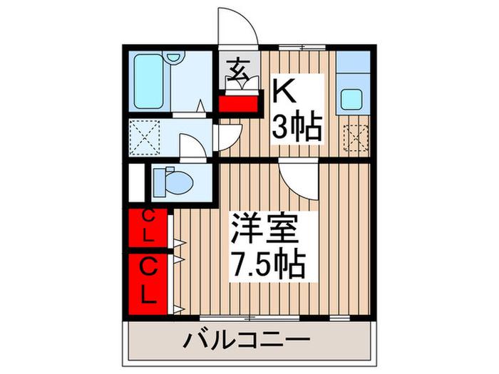 ヨーロピアンシャレーイケダ(1K/1階)の間取り写真