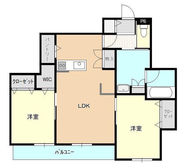 MERCURY GRACIA福知山(2LDK/2階)の間取り写真