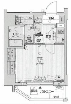 レオンコンフォート西新橋(1K/5階)の間取り写真
