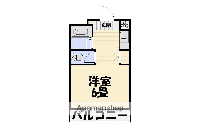 平田パーク(ワンルーム/2階)の間取り写真