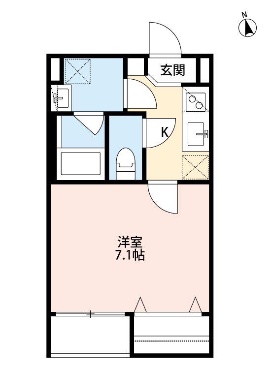 アレーナ(1K/2階)の間取り写真