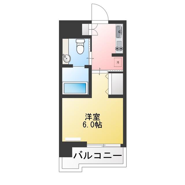 ベルファース目黒(1K/7階)の間取り写真