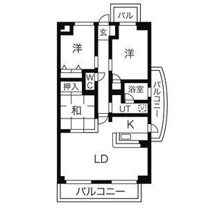 STAGE・M(3LDK/3階)の間取り写真