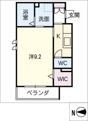 JR中央本線 勝川駅(JR) 徒歩3分 3階建 築9年(1K/2階)の間取り写真