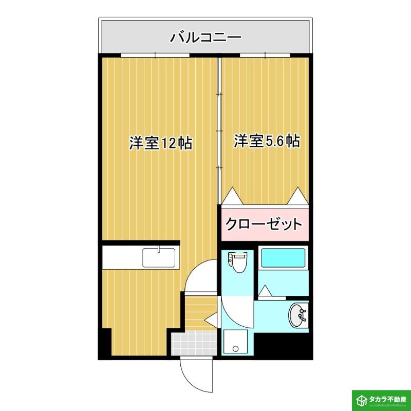 WINDOMエマリア(1LDK/7階)の間取り写真