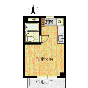 エグレックス大師(ワンルーム/3階)の間取り写真