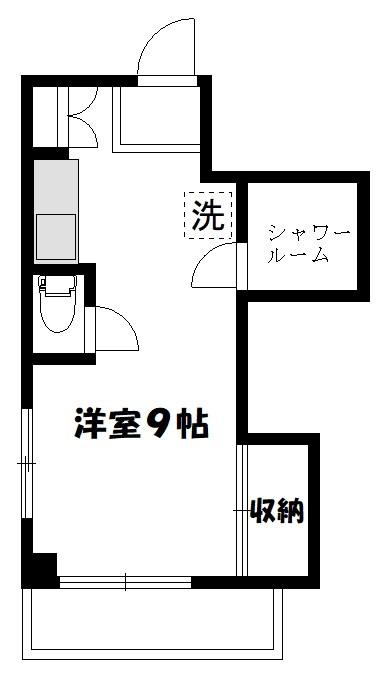 ハイムハラシマ(ワンルーム/3階)の間取り写真