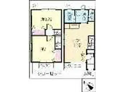 コンフォートII(2LDK/1階)の間取り写真