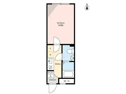 ラシクラス豊玉中(1K/3階)の間取り写真