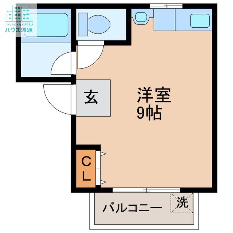 シャル夢館II(ワンルーム/2階)の間取り写真