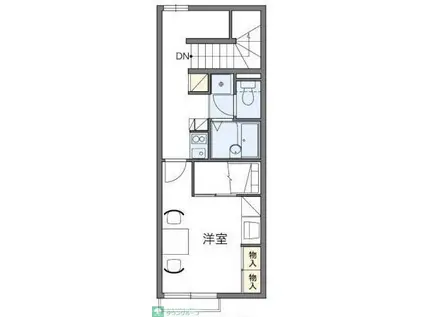 レオパレス大楽寺II(1K/2階)の間取り写真