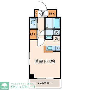 モンリッシュII(ワンルーム/2階)の間取り写真