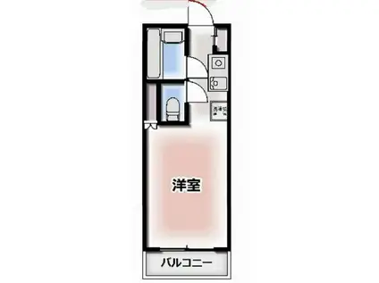 フォレストピアM&A(ワンルーム/2階)の間取り写真