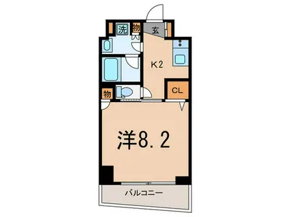 クリオタワー大塚台(1K/7階)の間取り写真