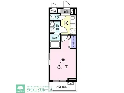 Y・ルミエール(1K/3階)の間取り写真