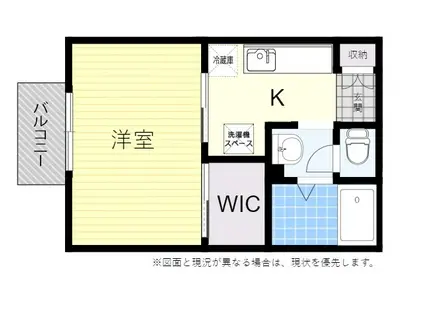 グランシードセフィラ(1K/2階)の間取り写真