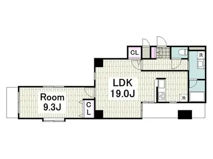 PALWISH弘明寺(1LDK/4階)の間取り写真