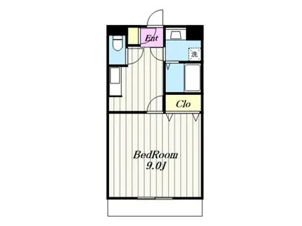 スプリングス赤坂I(1K/2階)の間取り写真