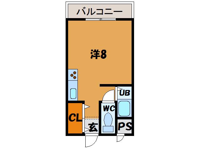 ダイワハイツ深堀(ワンルーム/3階)の間取り写真
