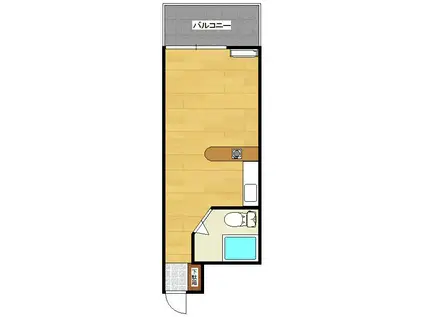 ロマネスク博多駅前(ワンルーム/4階)の間取り写真